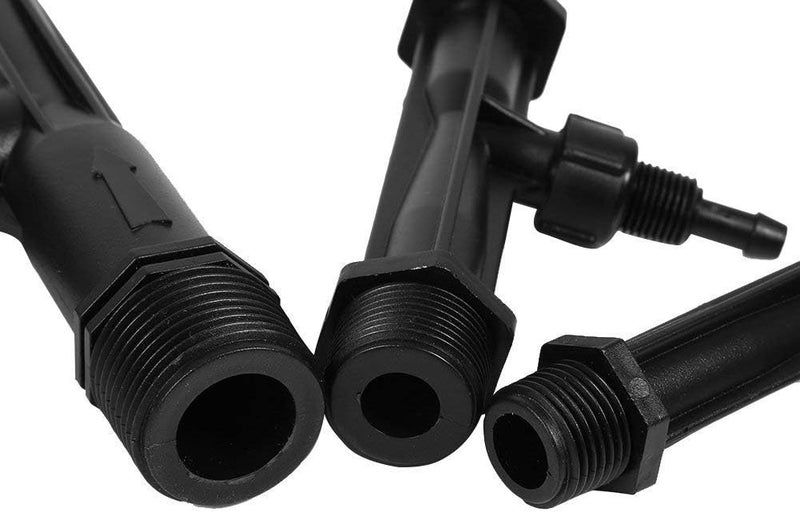 woobles Fertilizer Injector Tube, Irrigation Venturi Fertilizer Injector 1/2" 3/4” 1” Inch Agriculture Garden Fertilizer Mixer Injector Agriculture Tool Plastic Black(3/4inch) - Image 4